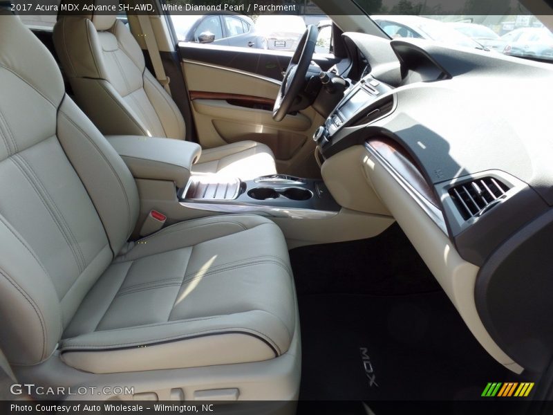 White Diamond Pearl / Parchment 2017 Acura MDX Advance SH-AWD