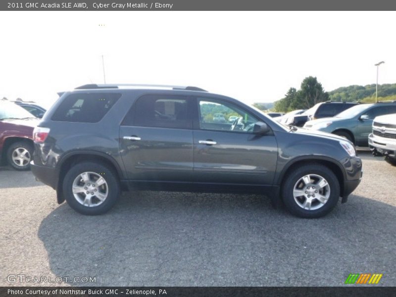 Cyber Gray Metallic / Ebony 2011 GMC Acadia SLE AWD