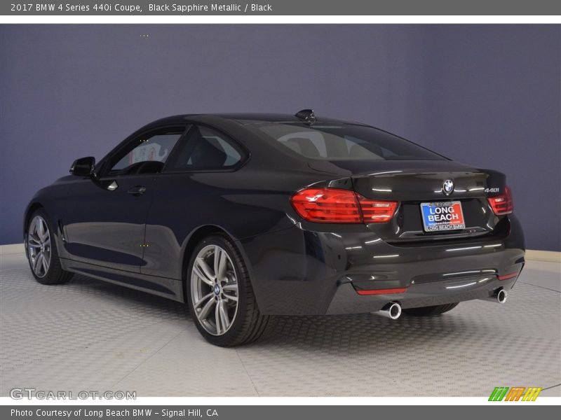 Black Sapphire Metallic / Black 2017 BMW 4 Series 440i Coupe