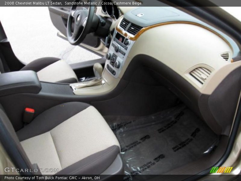 Sandstone Metallic / Cocoa/Cashmere Beige 2008 Chevrolet Malibu LT Sedan