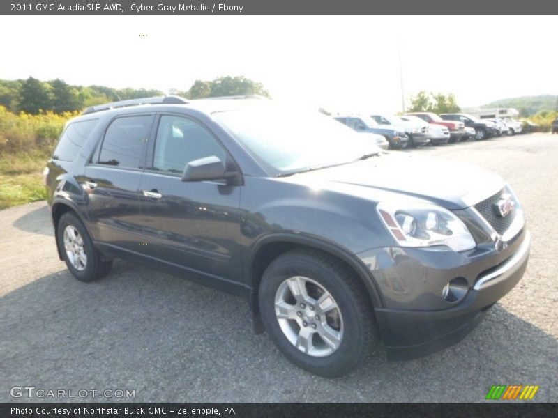 Cyber Gray Metallic / Ebony 2011 GMC Acadia SLE AWD