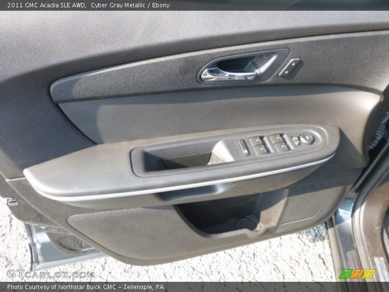 Cyber Gray Metallic / Ebony 2011 GMC Acadia SLE AWD