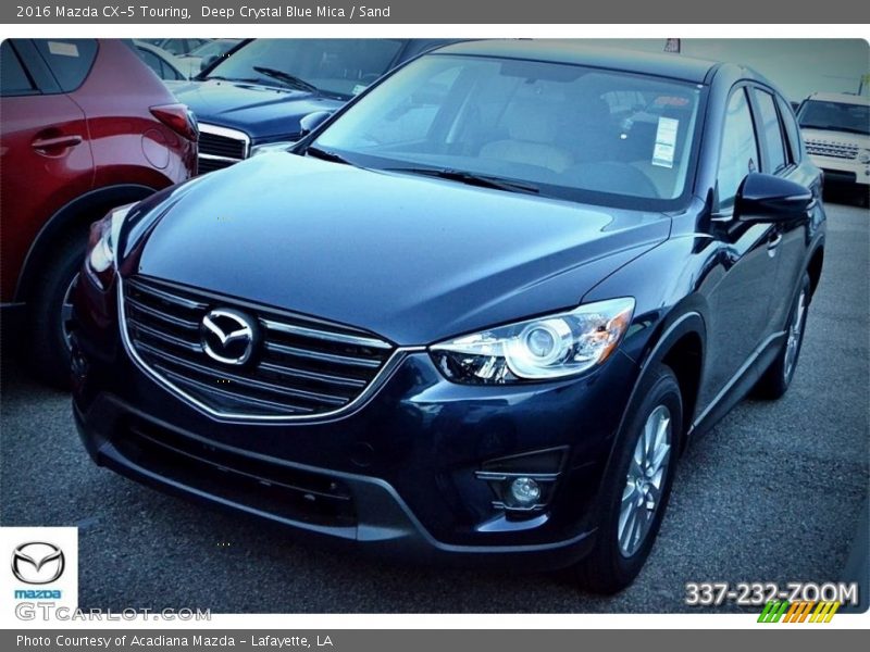 Deep Crystal Blue Mica / Sand 2016 Mazda CX-5 Touring