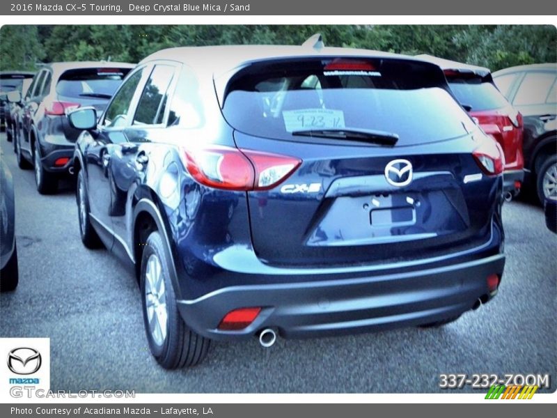 Deep Crystal Blue Mica / Sand 2016 Mazda CX-5 Touring