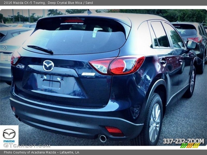Deep Crystal Blue Mica / Sand 2016 Mazda CX-5 Touring