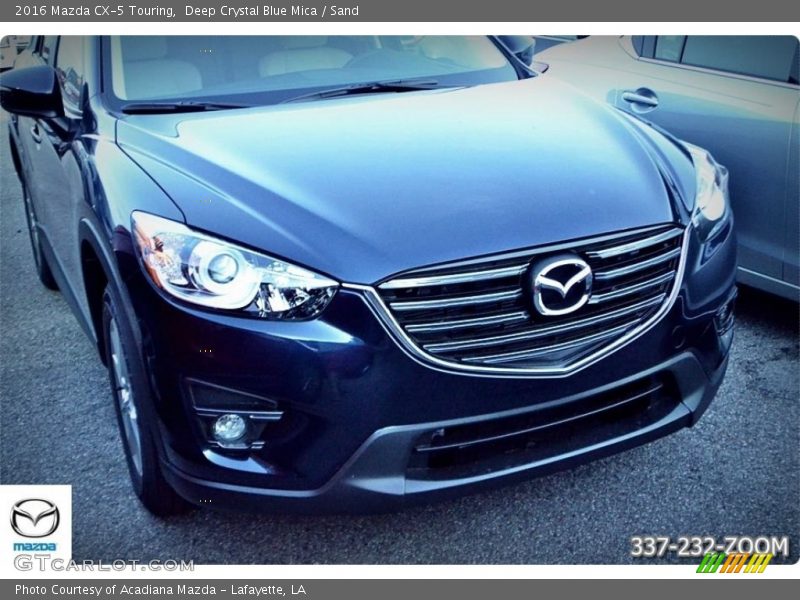 Deep Crystal Blue Mica / Sand 2016 Mazda CX-5 Touring