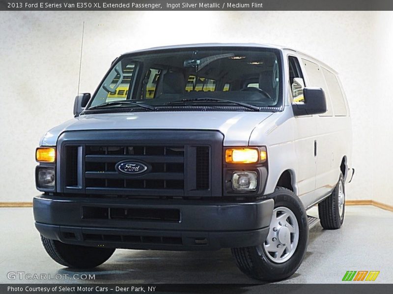 Ingot Silver Metallic / Medium Flint 2013 Ford E Series Van E350 XL Extended Passenger