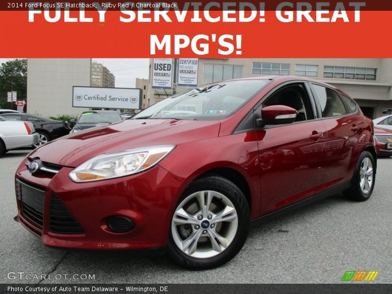 Ruby Red / Charcoal Black 2014 Ford Focus SE Hatchback