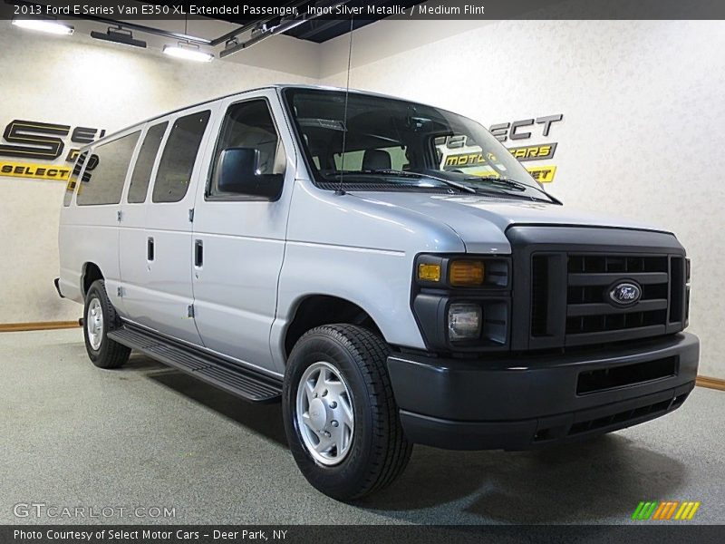 Ingot Silver Metallic / Medium Flint 2013 Ford E Series Van E350 XL Extended Passenger