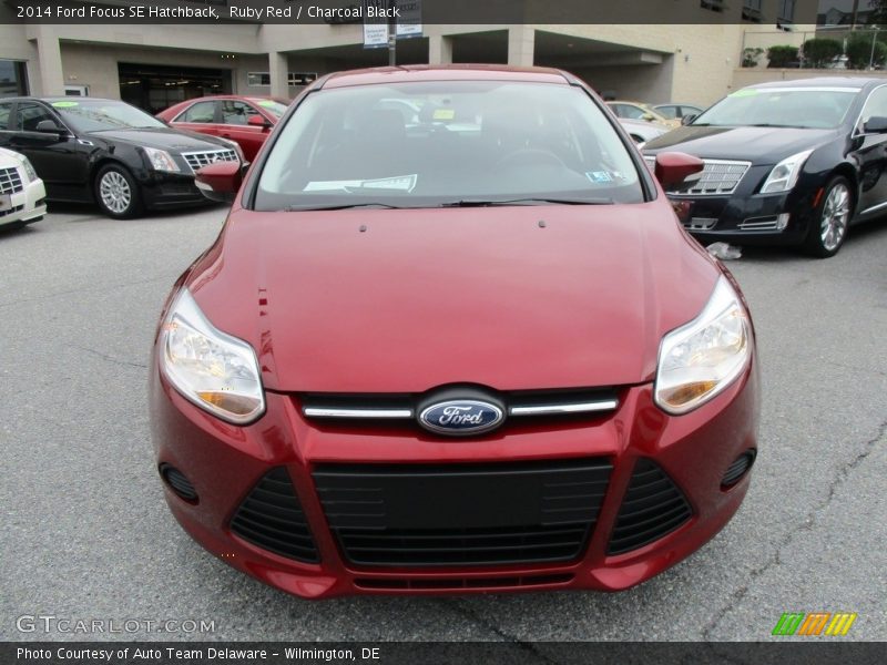 Ruby Red / Charcoal Black 2014 Ford Focus SE Hatchback