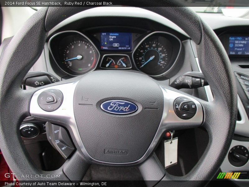 Ruby Red / Charcoal Black 2014 Ford Focus SE Hatchback