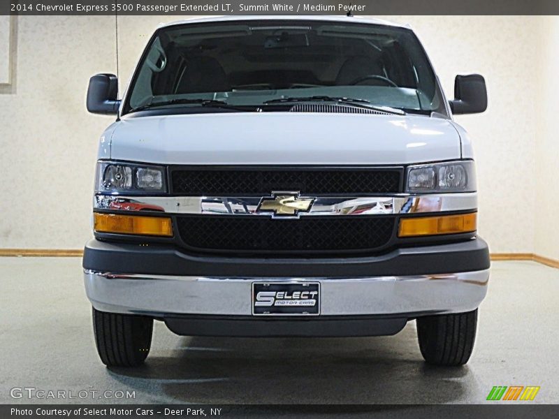 Summit White / Medium Pewter 2014 Chevrolet Express 3500 Passenger Extended LT