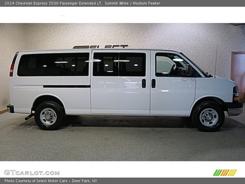 Summit White / Medium Pewter 2014 Chevrolet Express 3500 Passenger Extended LT