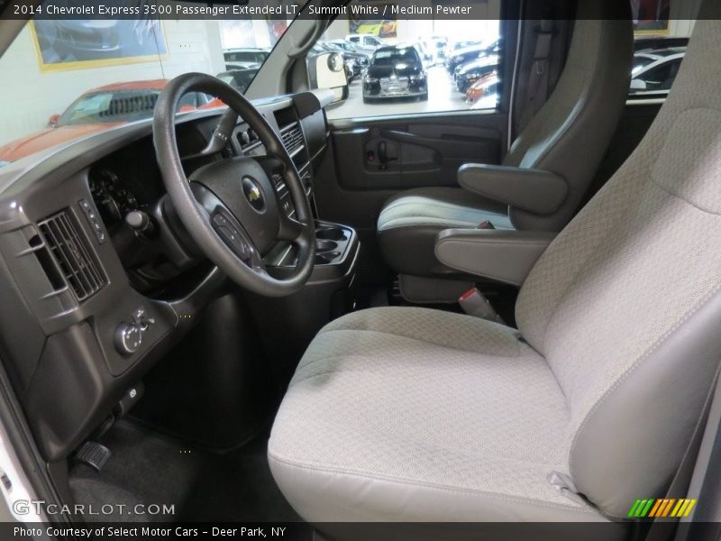 Summit White / Medium Pewter 2014 Chevrolet Express 3500 Passenger Extended LT