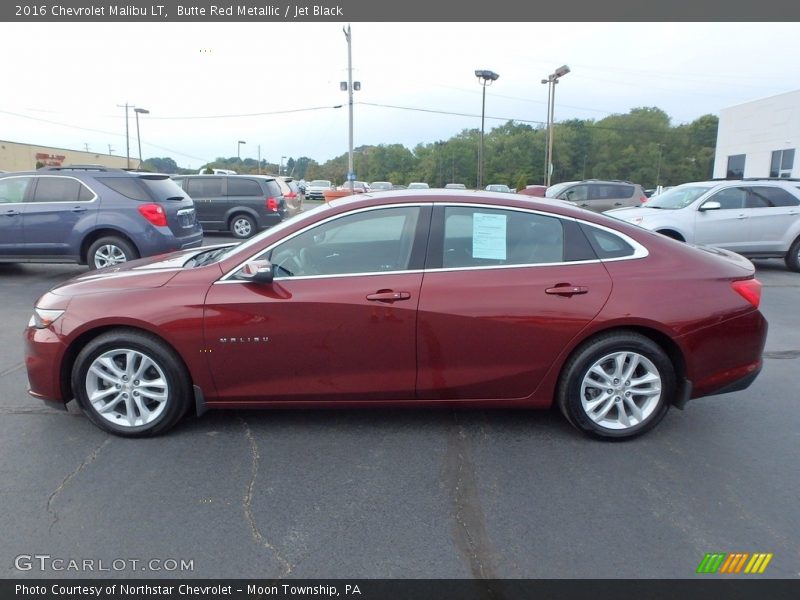 Butte Red Metallic / Jet Black 2016 Chevrolet Malibu LT