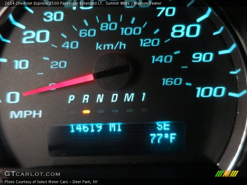 Summit White / Medium Pewter 2014 Chevrolet Express 3500 Passenger Extended LT