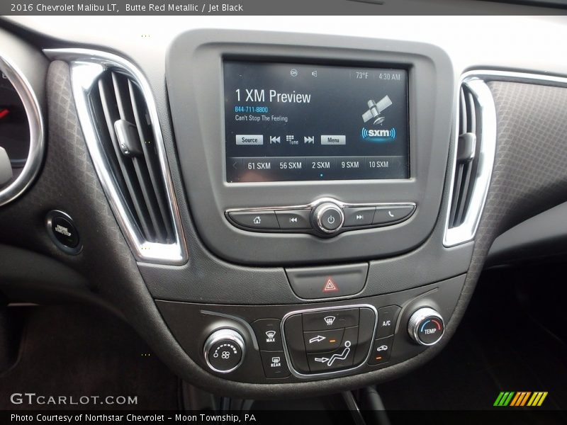 Butte Red Metallic / Jet Black 2016 Chevrolet Malibu LT