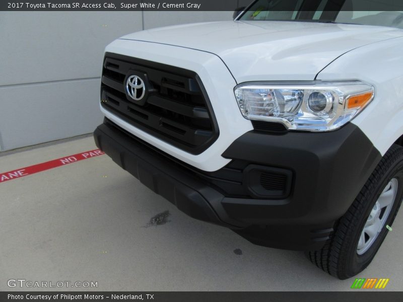 Super White / Cement Gray 2017 Toyota Tacoma SR Access Cab