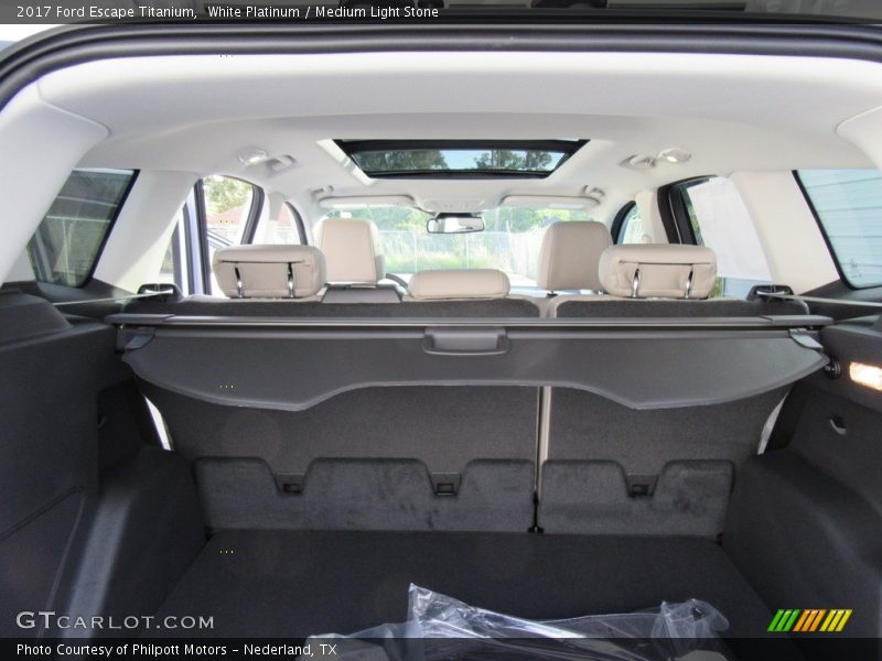 White Platinum / Medium Light Stone 2017 Ford Escape Titanium
