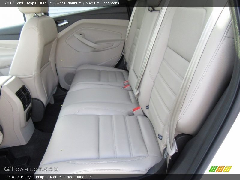 White Platinum / Medium Light Stone 2017 Ford Escape Titanium
