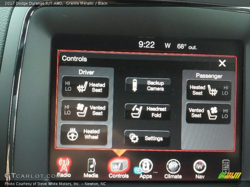 Granite Metallic / Black 2017 Dodge Durango R/T AWD