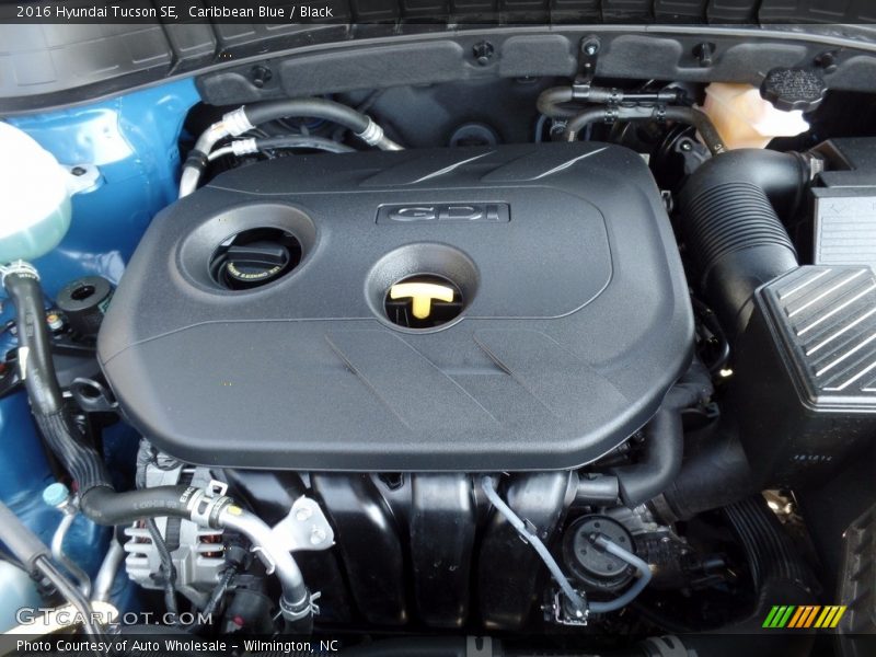 Caribbean Blue / Black 2016 Hyundai Tucson SE