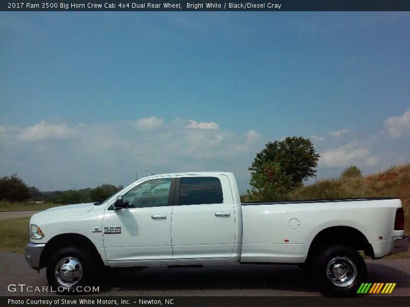 Bright White / Black/Diesel Gray 2017 Ram 3500 Big Horn Crew Cab 4x4 Dual Rear Wheel