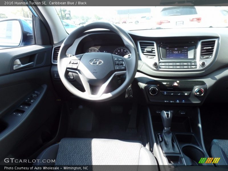 Caribbean Blue / Black 2016 Hyundai Tucson SE