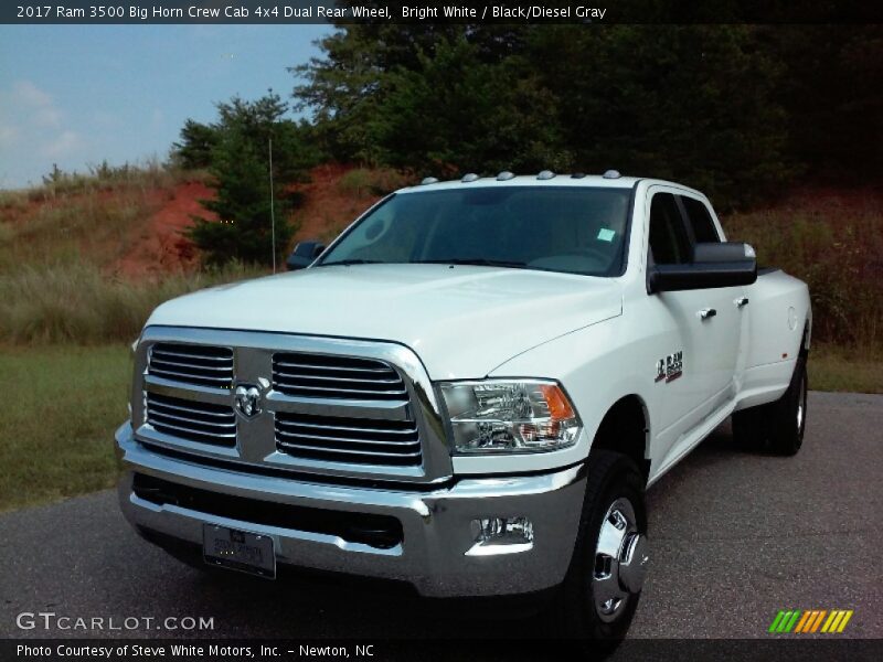 Bright White / Black/Diesel Gray 2017 Ram 3500 Big Horn Crew Cab 4x4 Dual Rear Wheel
