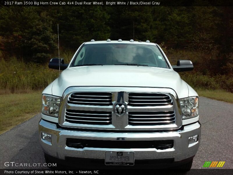 Bright White / Black/Diesel Gray 2017 Ram 3500 Big Horn Crew Cab 4x4 Dual Rear Wheel