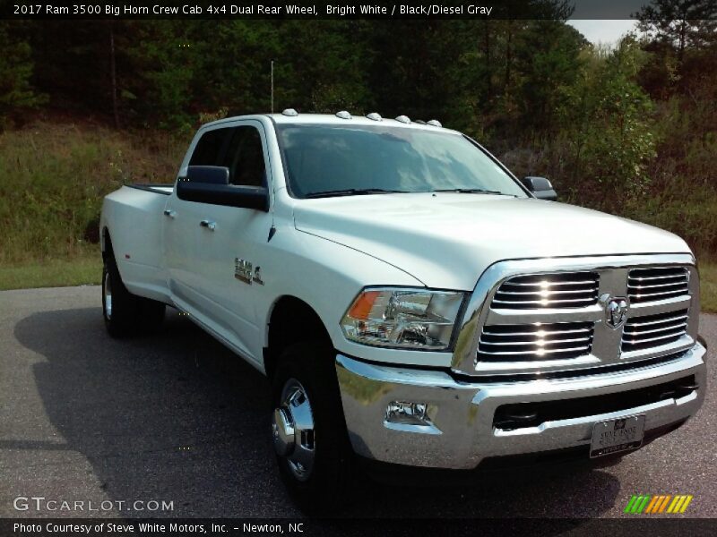 Bright White / Black/Diesel Gray 2017 Ram 3500 Big Horn Crew Cab 4x4 Dual Rear Wheel