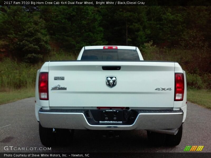 Bright White / Black/Diesel Gray 2017 Ram 3500 Big Horn Crew Cab 4x4 Dual Rear Wheel