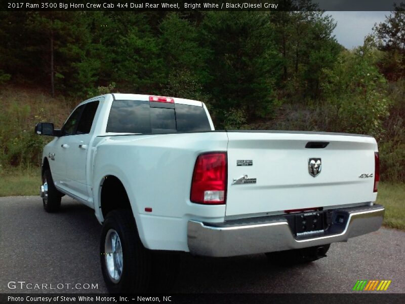 Bright White / Black/Diesel Gray 2017 Ram 3500 Big Horn Crew Cab 4x4 Dual Rear Wheel