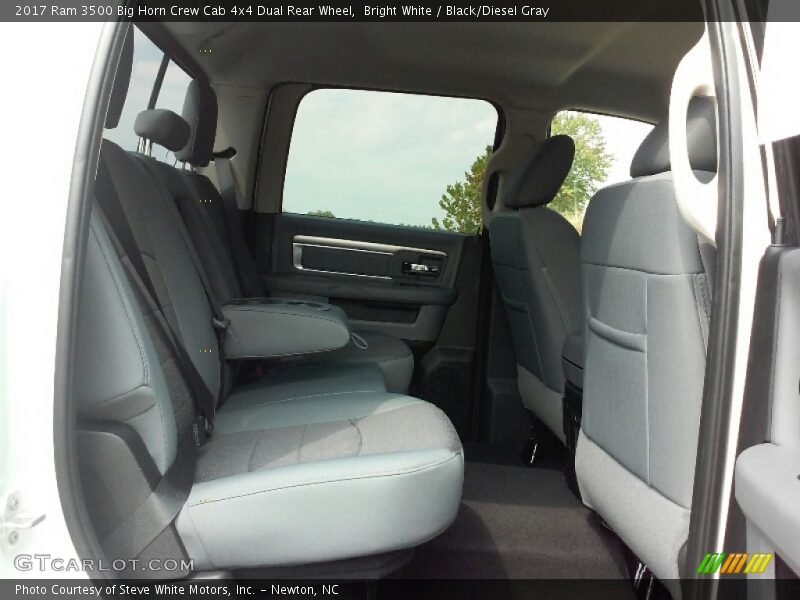 Bright White / Black/Diesel Gray 2017 Ram 3500 Big Horn Crew Cab 4x4 Dual Rear Wheel