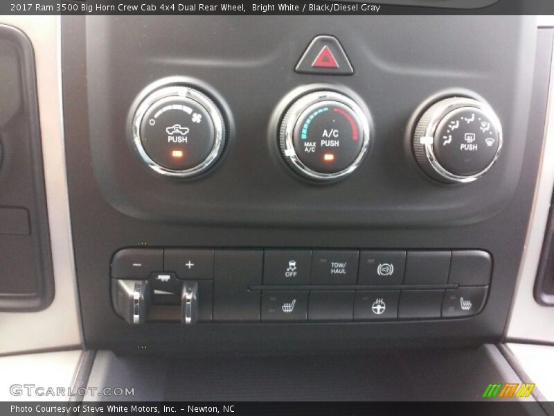 Bright White / Black/Diesel Gray 2017 Ram 3500 Big Horn Crew Cab 4x4 Dual Rear Wheel