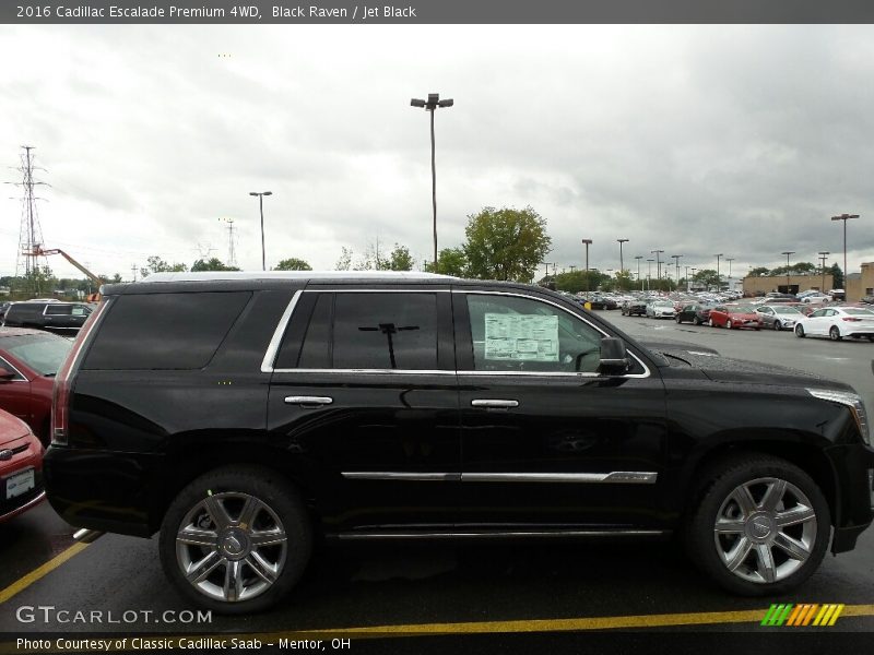 Black Raven / Jet Black 2016 Cadillac Escalade Premium 4WD