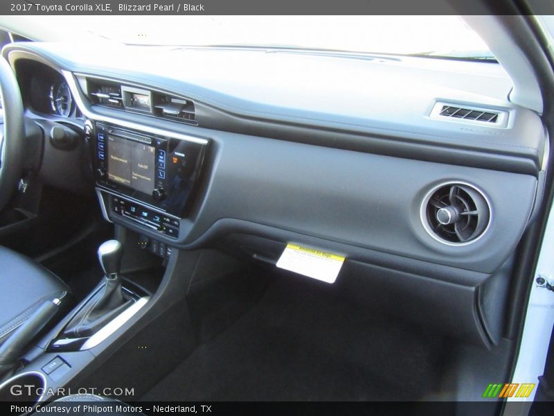 Blizzard Pearl / Black 2017 Toyota Corolla XLE