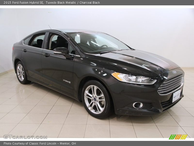 Tuxedo Black Metallic / Charcoal Black 2015 Ford Fusion Hybrid SE