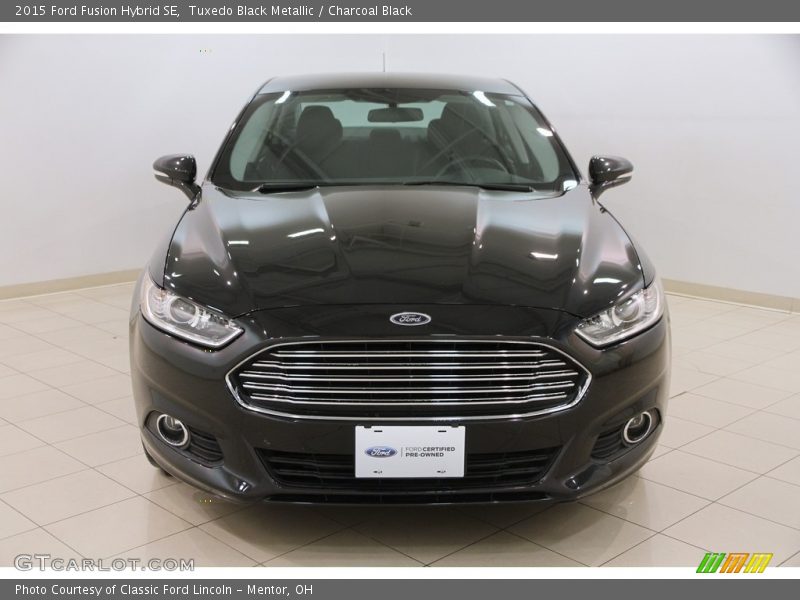 Tuxedo Black Metallic / Charcoal Black 2015 Ford Fusion Hybrid SE