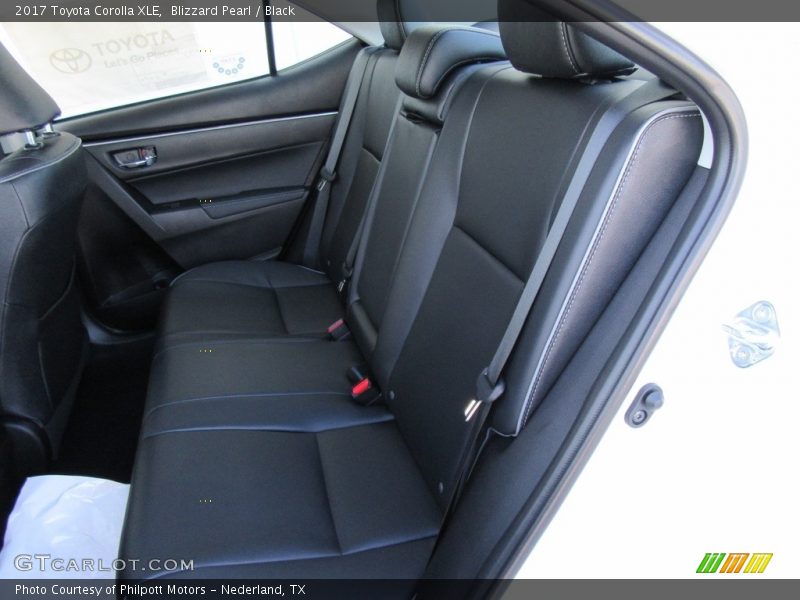 Rear Seat of 2017 Corolla XLE