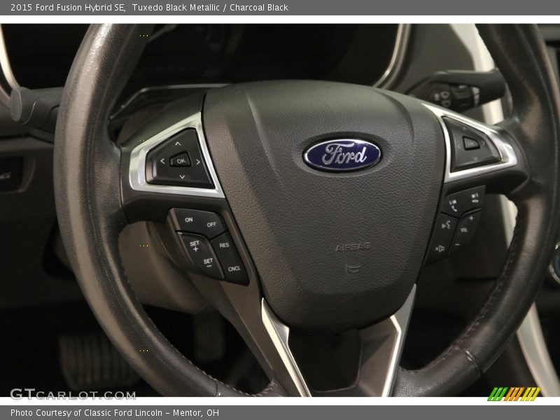 Tuxedo Black Metallic / Charcoal Black 2015 Ford Fusion Hybrid SE