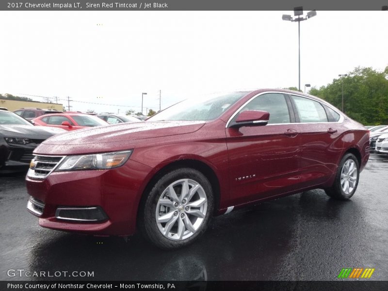 Siren Red Tintcoat / Jet Black 2017 Chevrolet Impala LT