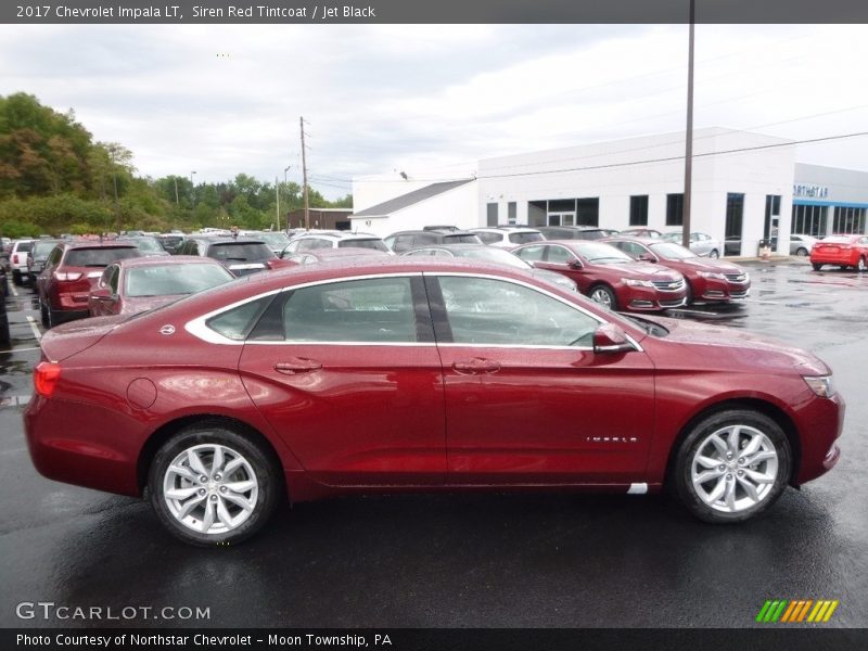 Siren Red Tintcoat / Jet Black 2017 Chevrolet Impala LT