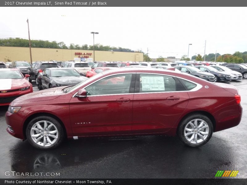 Siren Red Tintcoat / Jet Black 2017 Chevrolet Impala LT