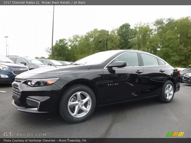Mosaic Black Metallic / Jet Black 2017 Chevrolet Malibu LS
