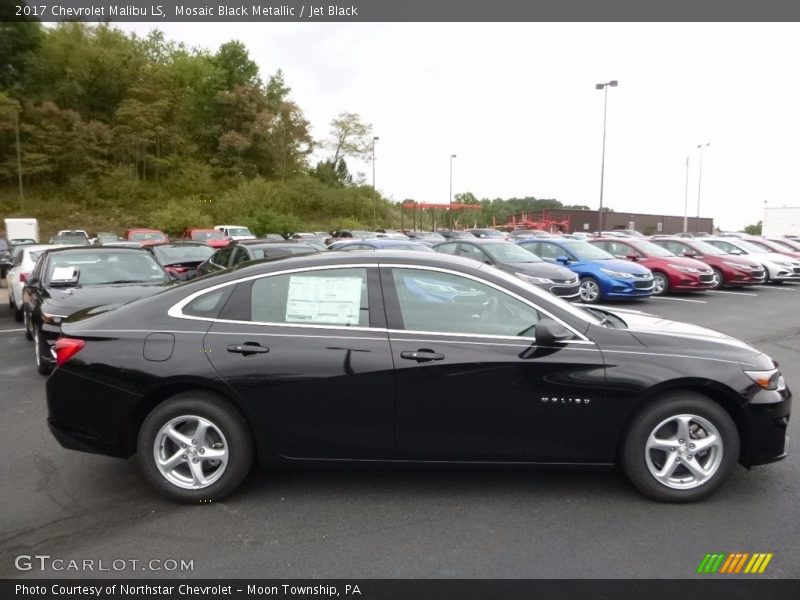 Mosaic Black Metallic / Jet Black 2017 Chevrolet Malibu LS