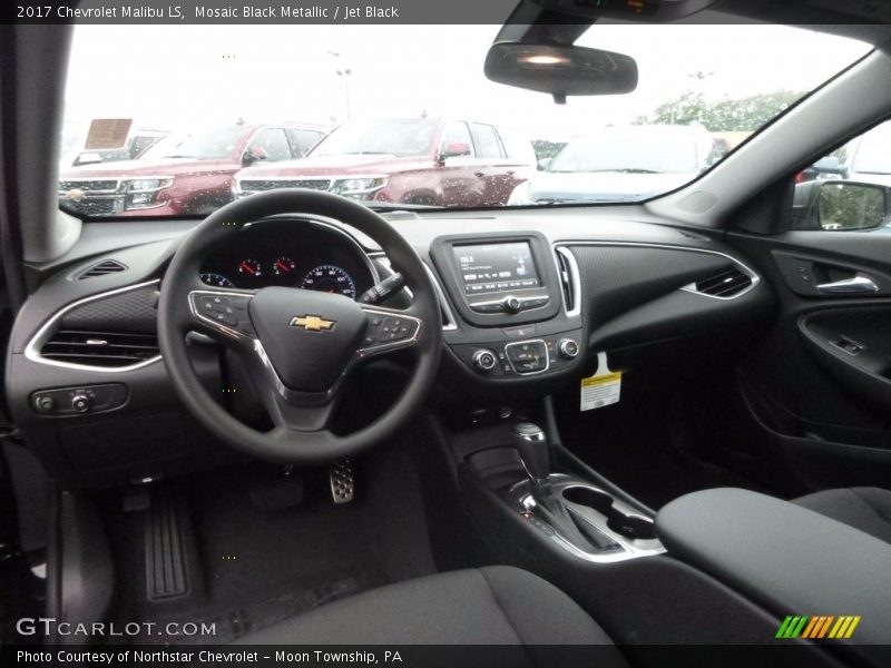 Mosaic Black Metallic / Jet Black 2017 Chevrolet Malibu LS