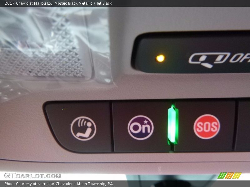 Mosaic Black Metallic / Jet Black 2017 Chevrolet Malibu LS