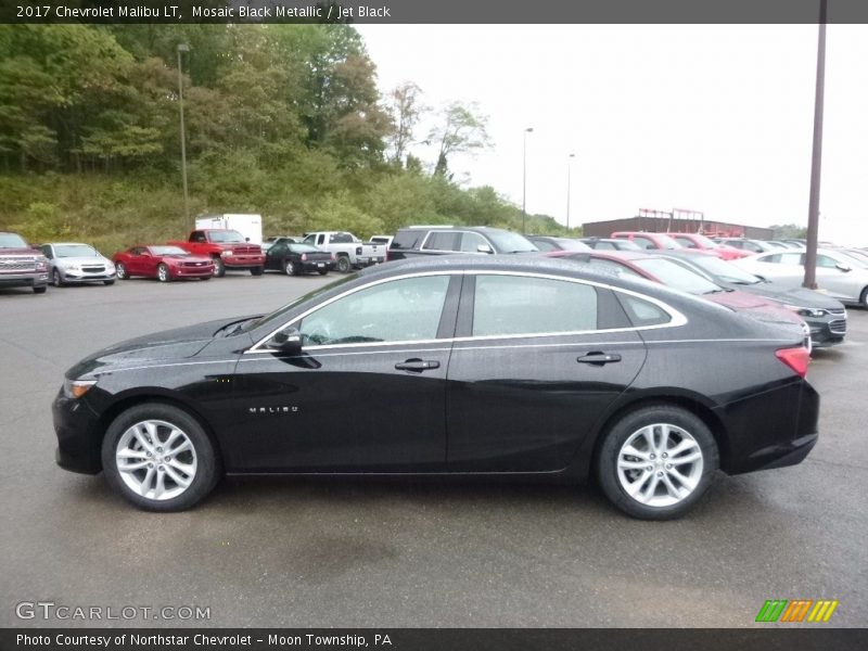 Mosaic Black Metallic / Jet Black 2017 Chevrolet Malibu LT