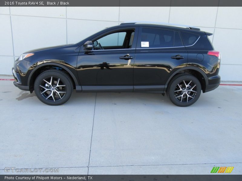 Black / Black 2016 Toyota RAV4 SE